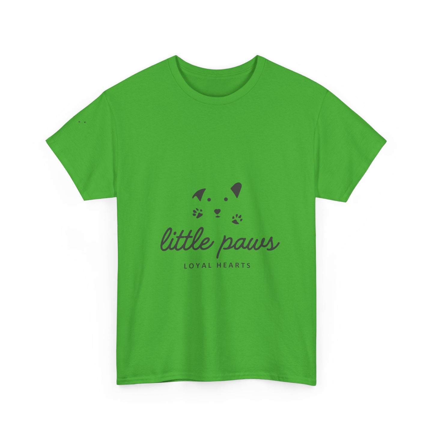 Unisex Heavy Cotton Tee - 'Little Paws, Loyal Hearts' - Perfect for Animal Lovers and Pet Owners