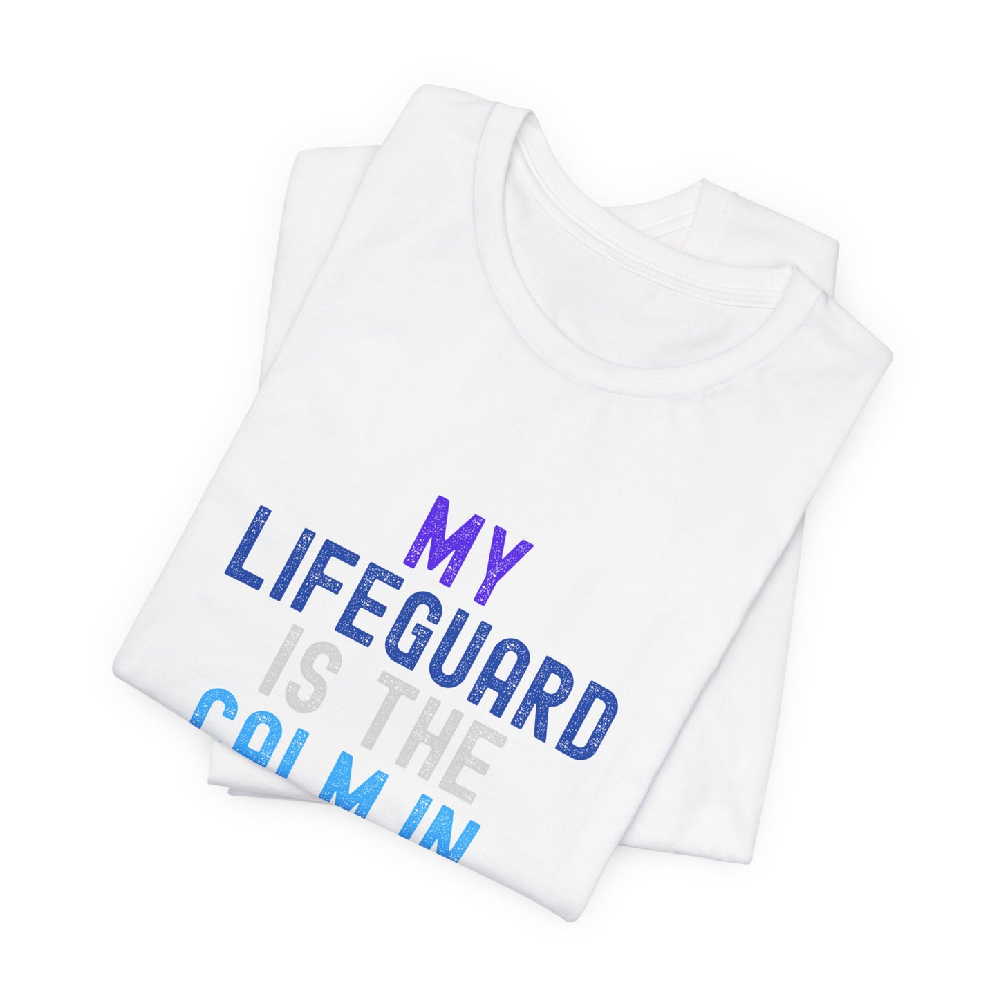 Jesus is Our Lifeguard in Every Storm Unisex Jersey Tee - Finding Peace in Life's Storms