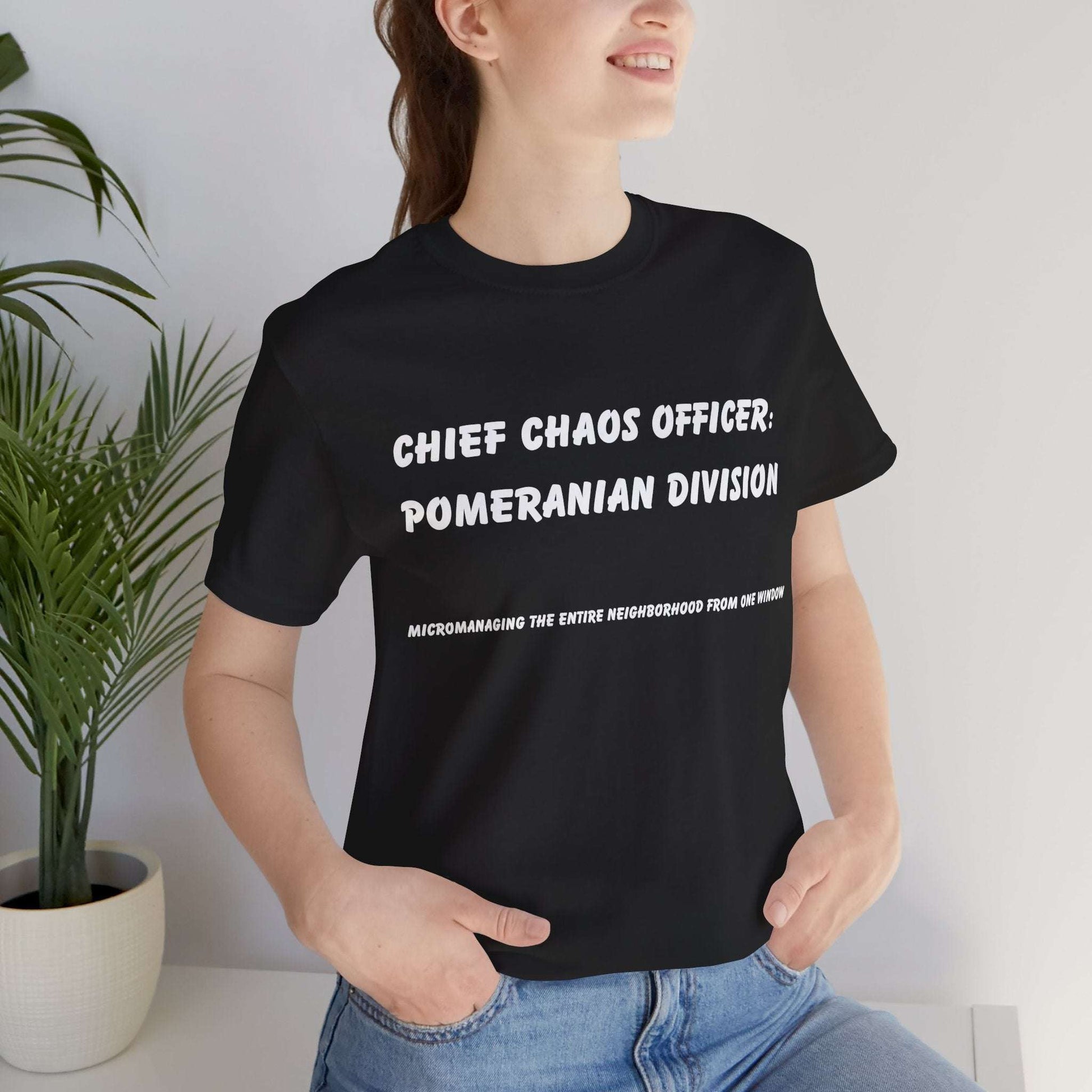 Chief Chaos Officer Pomeranian Shirt – Funny Dog Lover Tee