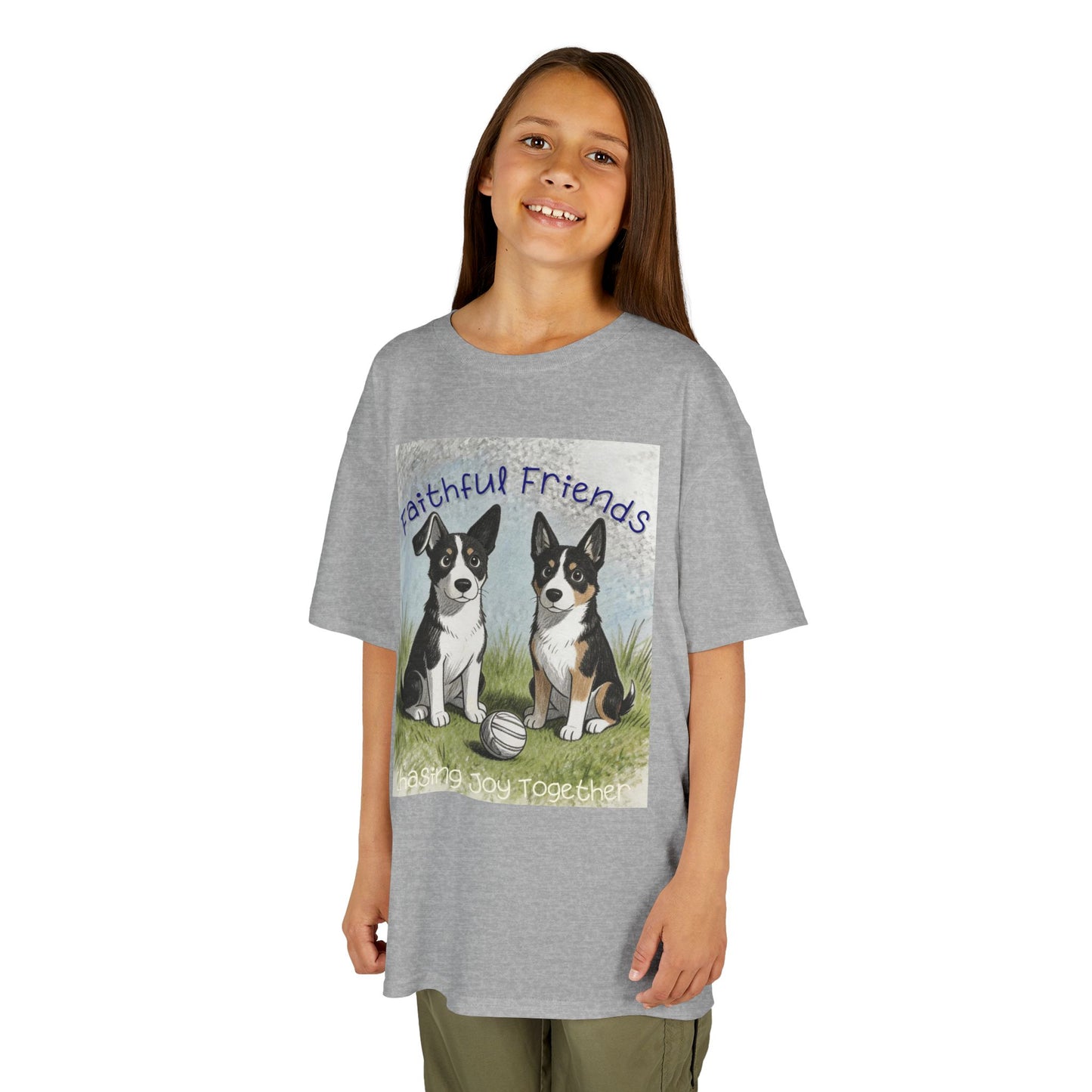 Faithful Friends Kids Christian Dog Shirt | Kid Designed Youth Tee