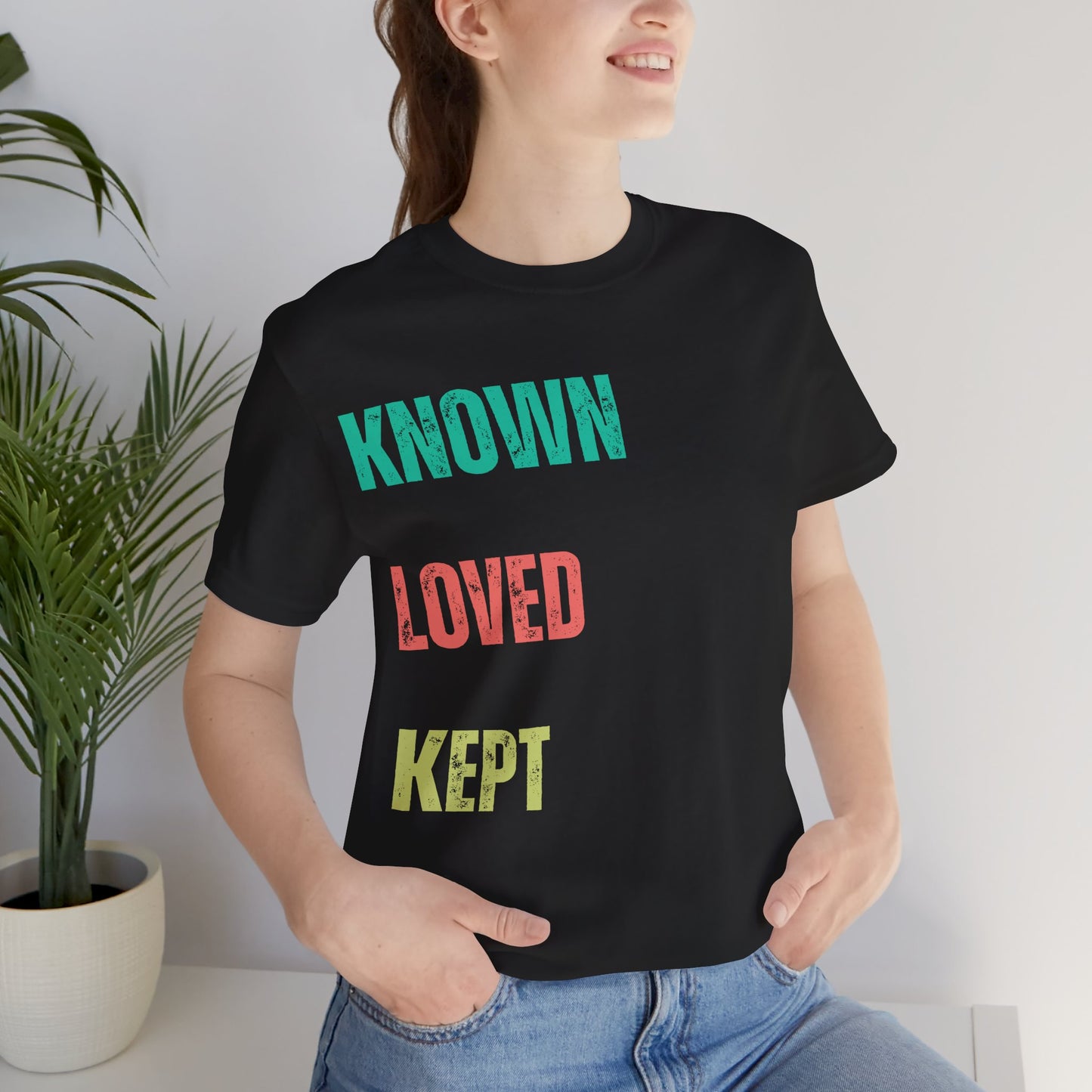 Known Loved Kept T-Shirt | Vintage Christian Typography Tee | Psalm 139 & Jude 1:1 Inspired