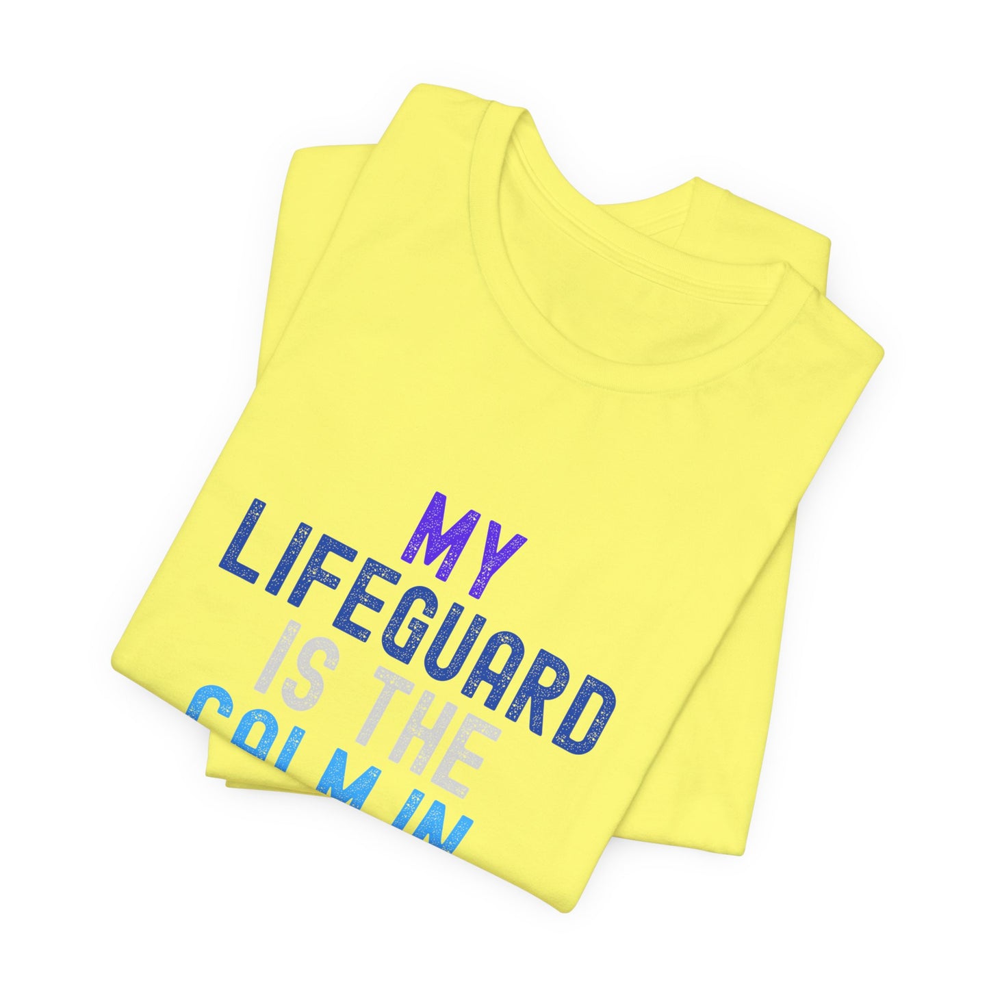 Jesus is Our Lifeguard in Every Storm Unisex Jersey Tee - Finding Peace in Life's Storms