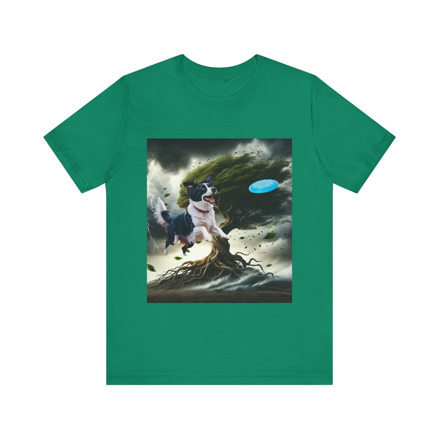 Border Collie Frisbee Obsession Unisex Jersey T-Shirt – Celebrate Intelligence, Agility & High Energy