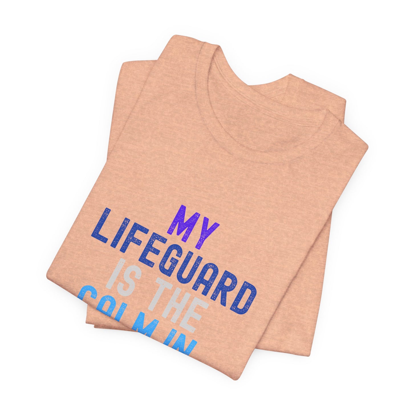 Jesus is Our Lifeguard in Every Storm Unisex Jersey Tee - Finding Peace in Life's Storms