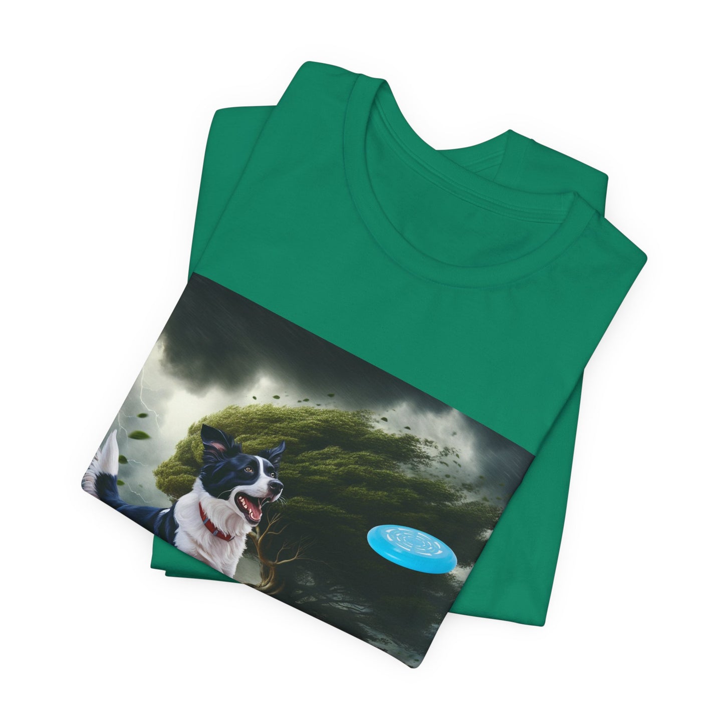 Border Collie Frisbee Obsession Unisex Jersey T-Shirt – Celebrate Intelligence, Agility & High Energy