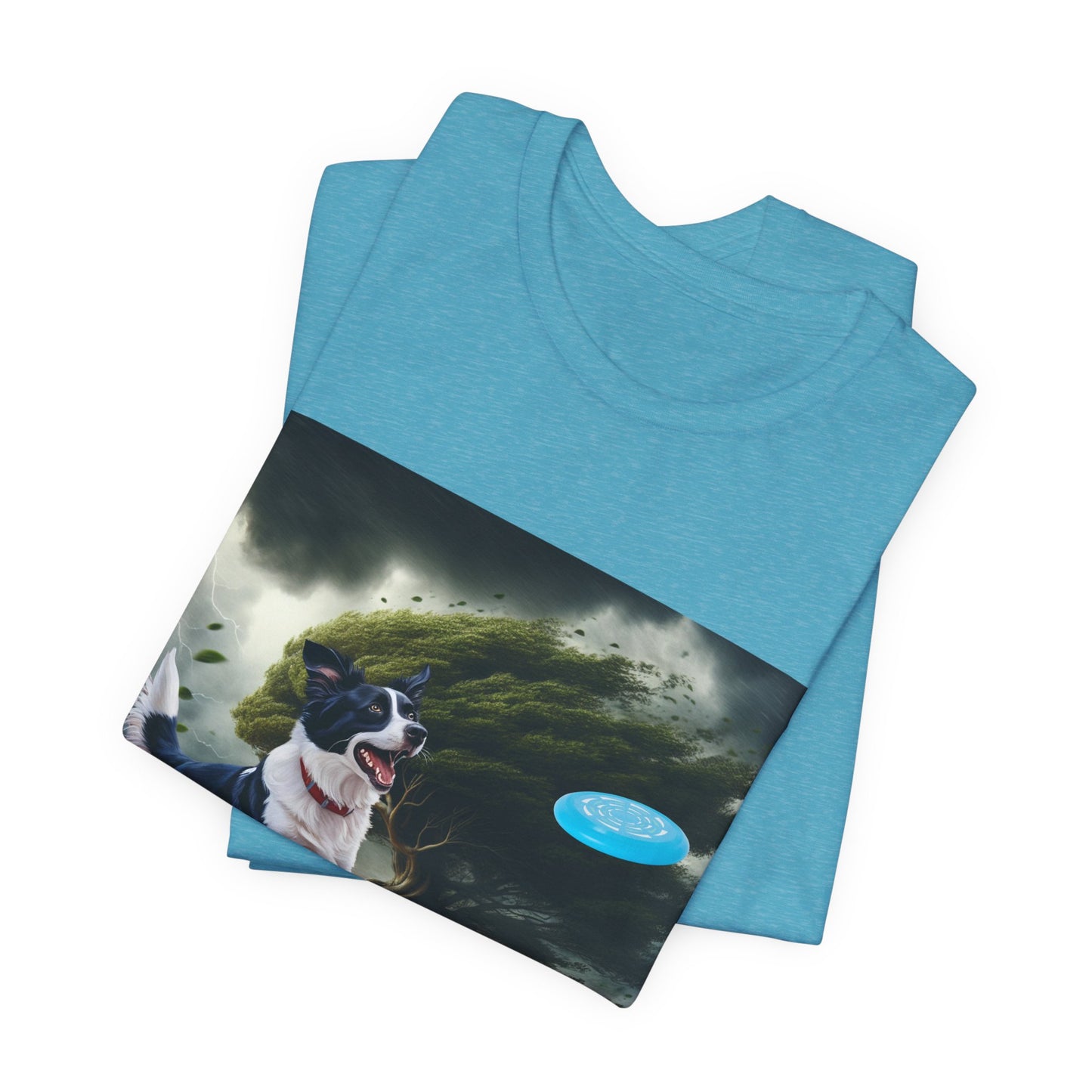 Border Collie Frisbee Obsession Unisex Jersey T-Shirt – Celebrate Intelligence, Agility & High Energy