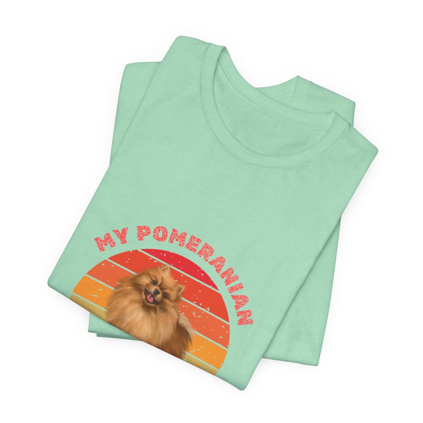 Pomeranian Lover Unisex Jersey T-Shirt – Perfect for Playful Pomeranian Owners