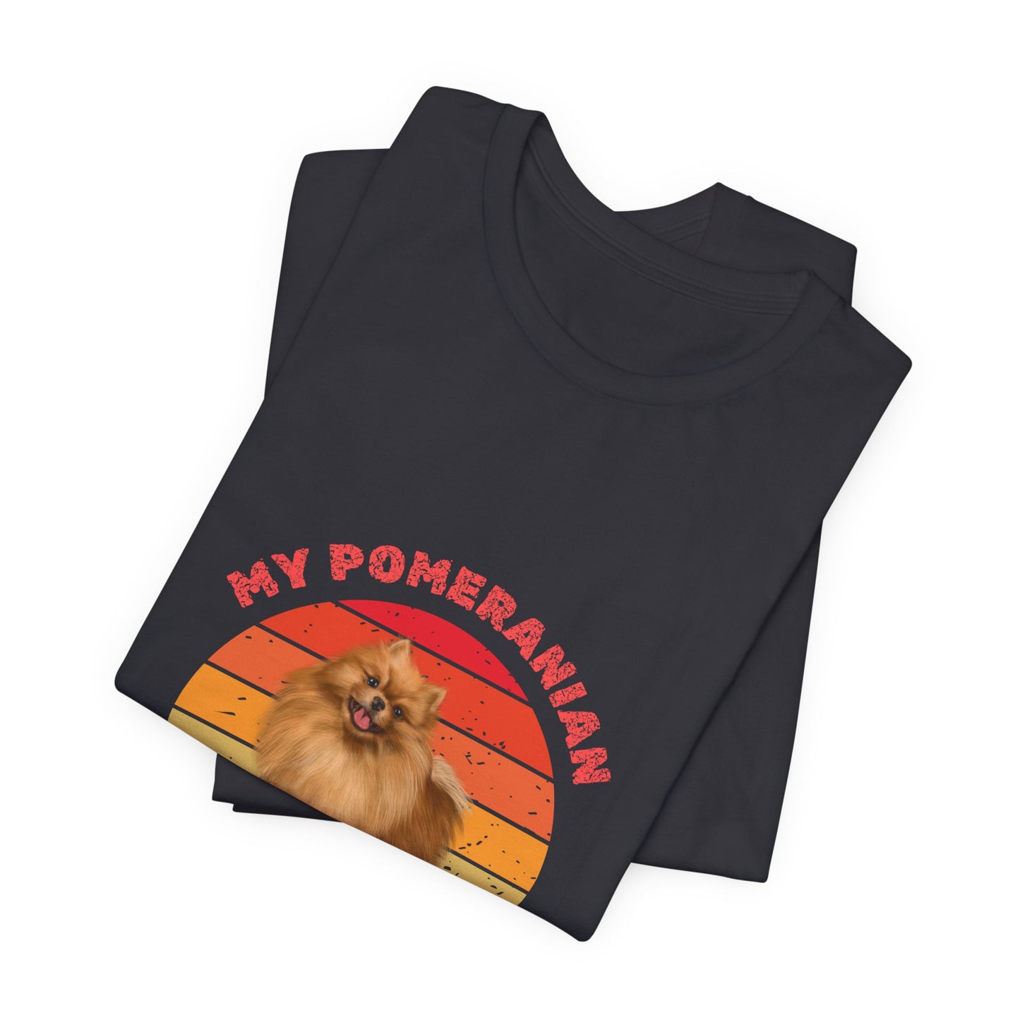 Pomeranian Lover Unisex Jersey T-Shirt – Perfect for Playful Pomeranian Owners