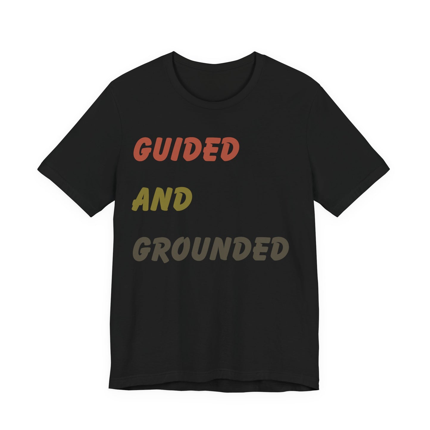 Guided and Grounded T-Shirt | Vintage Christian Typography Tee | Proverbs 3:5–6 & Colossians 2:6–7 Inspired