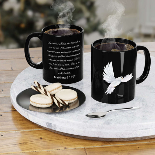 Dove & Bible Verse Mug – Matthew 3:16-17 Christian Gift
