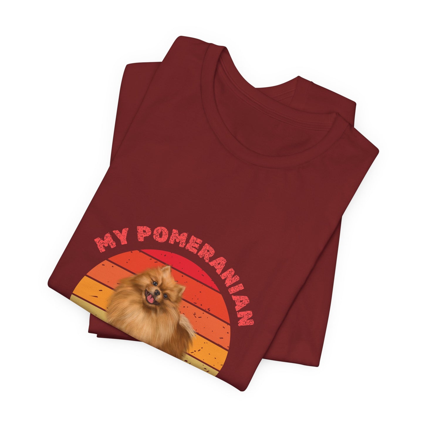 Pomeranian Lover Unisex Jersey T-Shirt – Perfect for Playful Pomeranian Owners