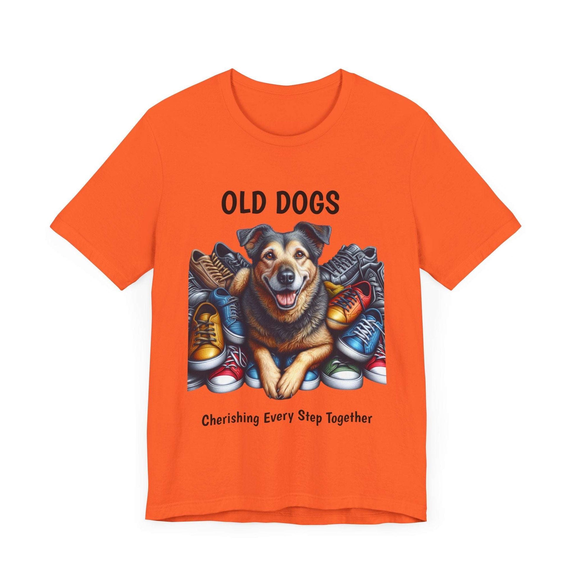 Cherish Every Step - T-Shirt for Dog Lovers | Celebrate Life with Senior Dogs | Unisex Jersey T-Shirt