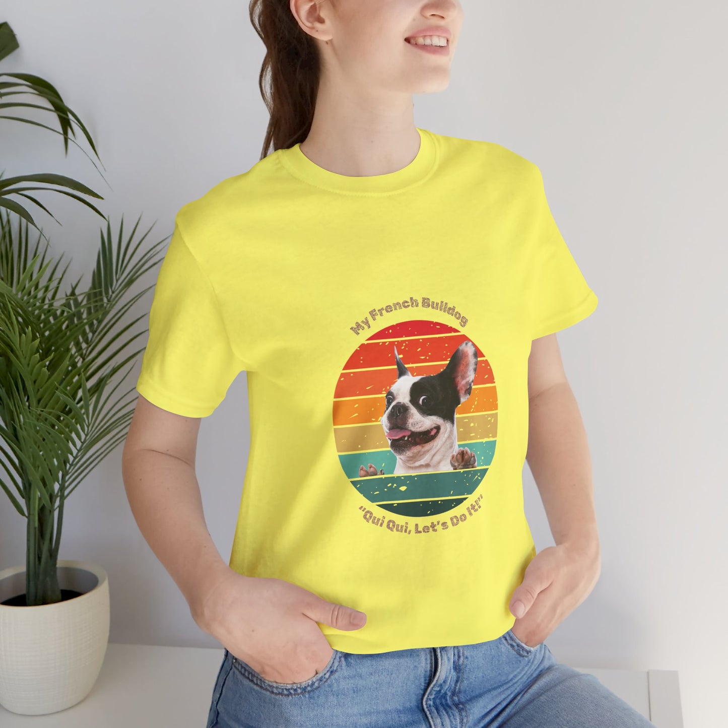 "Qui Qui Let’s Do It" Retro French Bulldog T-Shirt – Funny Dog Lover Gift