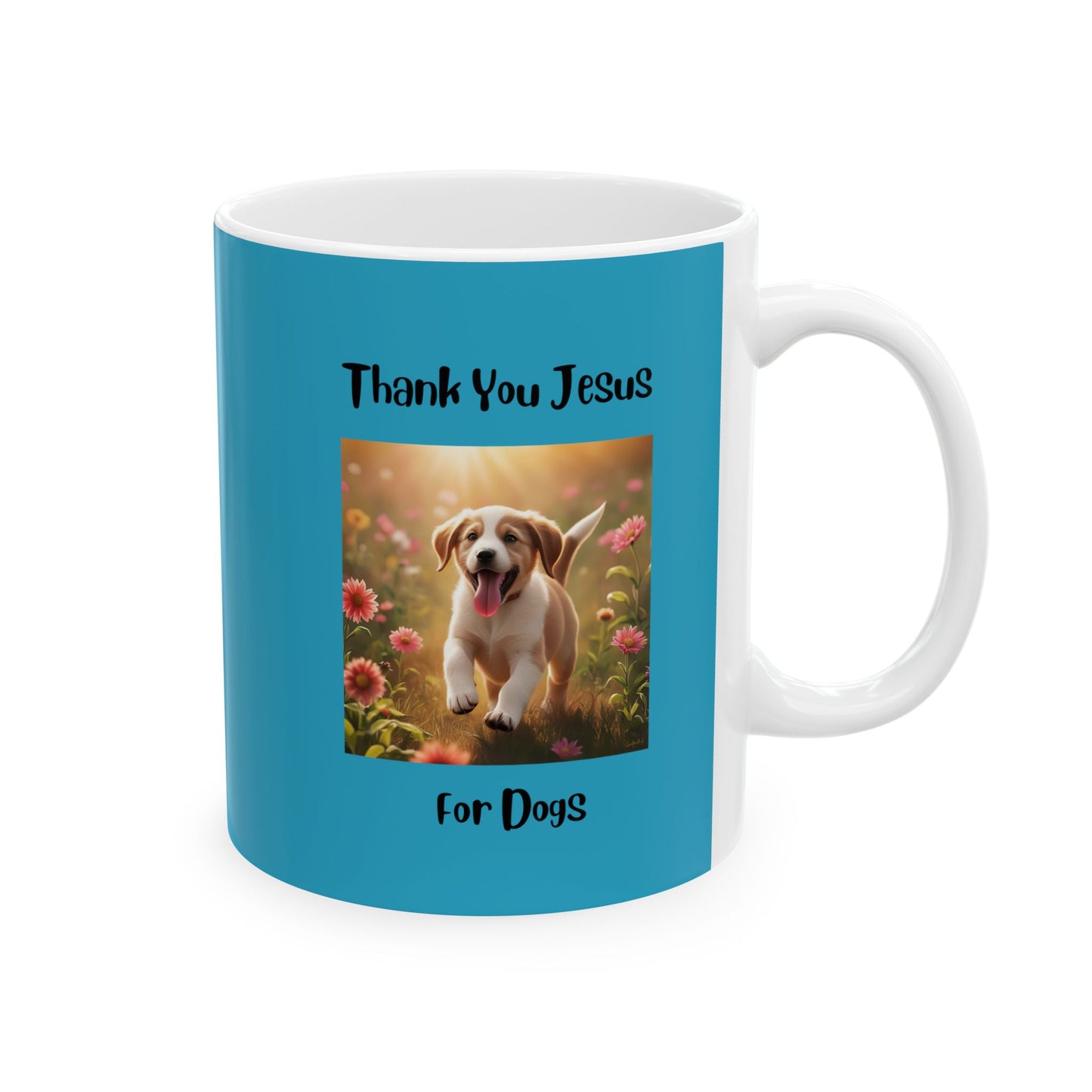 Thank You Jesus Ceramic Mug - Celebrating the Blessing of Dogs and Cats