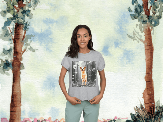 Playful Dog Themed Unisex Jersey T-Shirt - Perfect for Pet Lovers