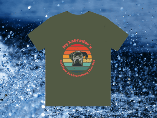 Labrador Unisex Jersey T-Shirt for Dog Lovers - Perfect for Labrador Owners