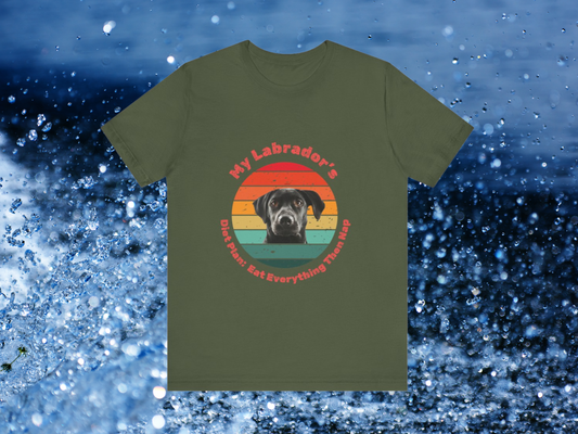 Labrador Unisex Jersey T-Shirt for Dog Lovers - Perfect for Labrador Owners