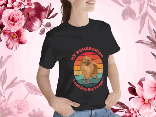 Pomeranian Lover Unisex Jersey T-Shirt – Perfect for Playful Pomeranian Owners