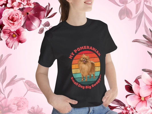 Pomeranian Lover Unisex Jersey T-Shirt – Perfect for Playful Pomeranian Owners