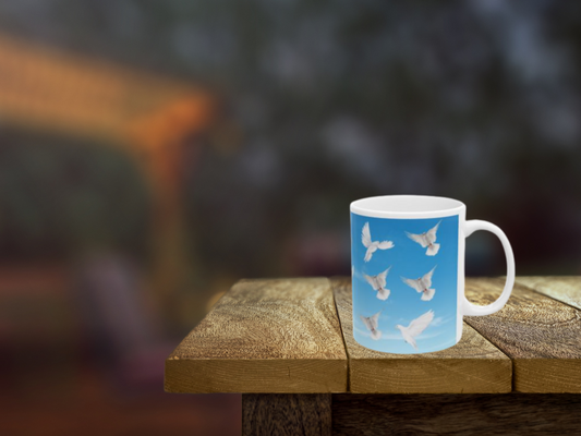 Holy Spirit Dove Mug – Christian Symbol of Peace, Faith & Hope