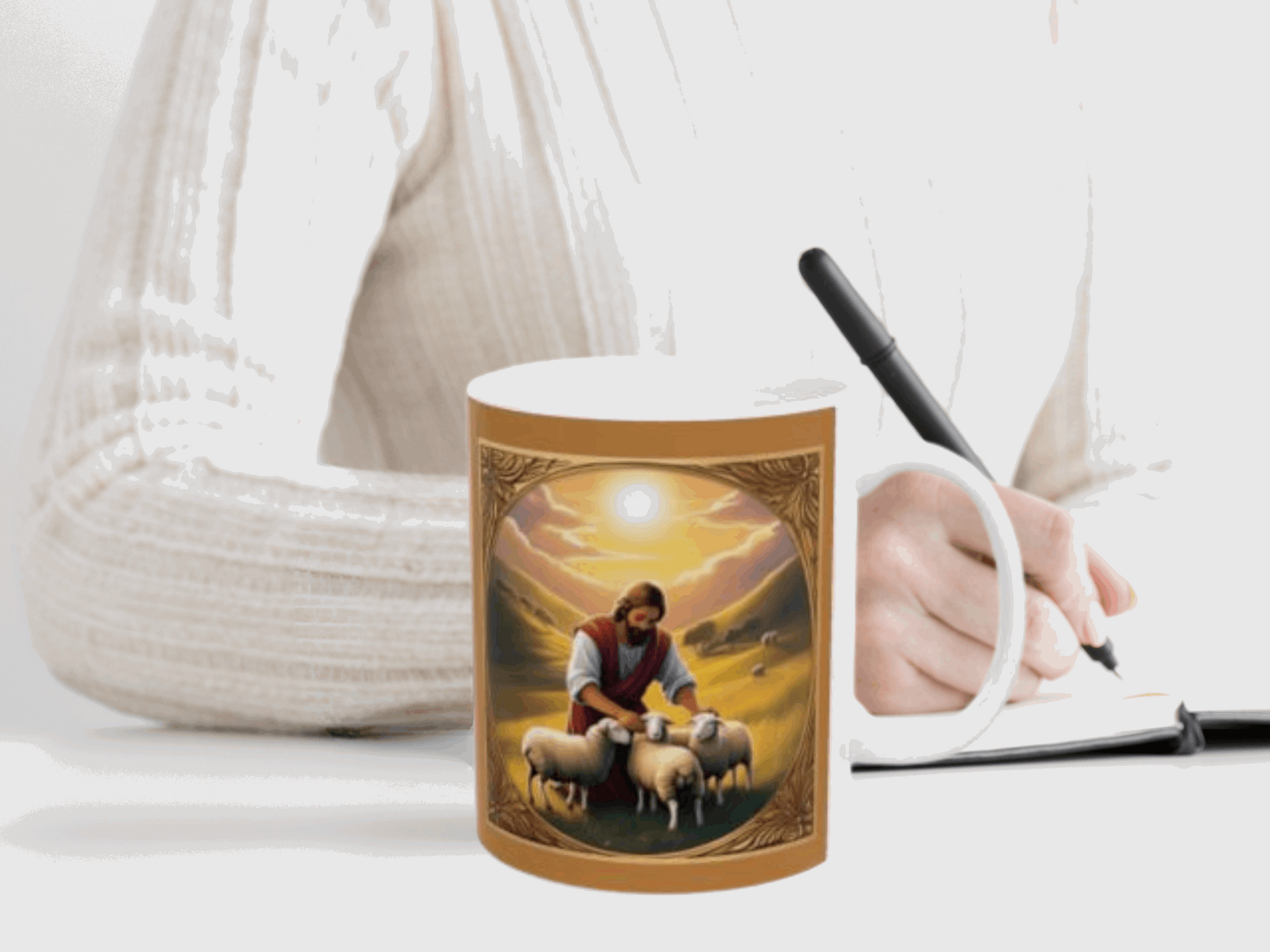 Inspirational Bible Verse Mug - The Lord is My Shepherd - Psalm 23 Christian Motivational Mug