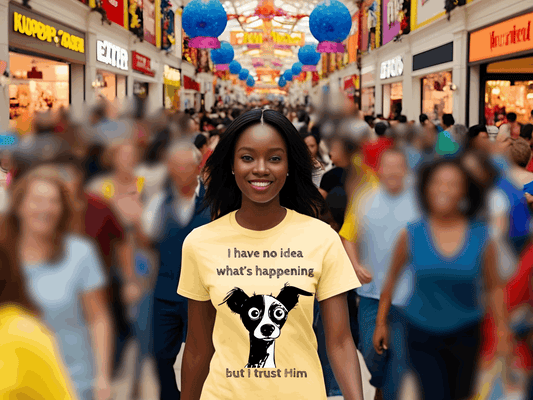 Christian Dog T-Shirt – "I Trust Him" Faith Over Fear Tee