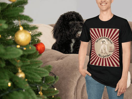 Retro Poodle T-Shirt – "Not Just a Pretty Curl, She's Got Ideas"