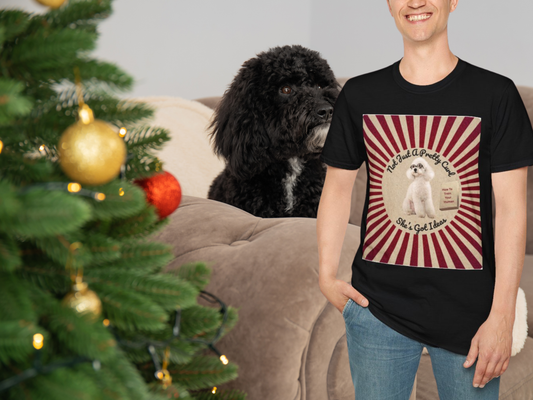 Retro Poodle T-Shirt – "Not Just a Pretty Curl, She's Got Ideas"