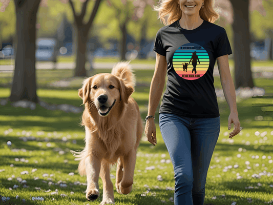 Be Still and Walk: Christian Dog Lover T-Shirt | Psalm 23 Inspired Sunset Silhouette