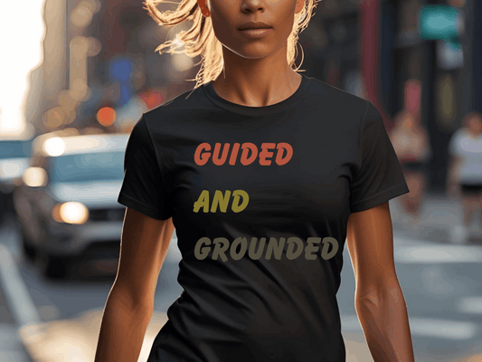 Guided and Grounded T-Shirt | Vintage Christian Typography Tee | Proverbs 3:5–6 & Colossians 2:6–7 Inspired