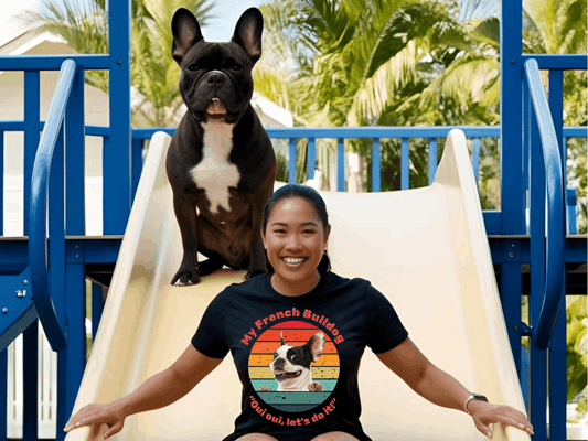 "Qui Qui Let’s Do It" Retro French Bulldog T-Shirt – Funny Dog Lover Gift