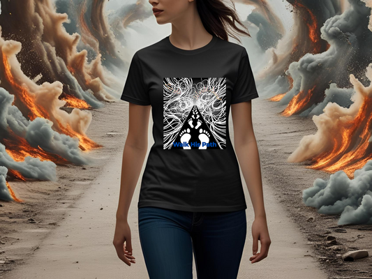 "Let the World Swirl" Christian T-Shirt – Stay on His Path Amid Chaos Tee