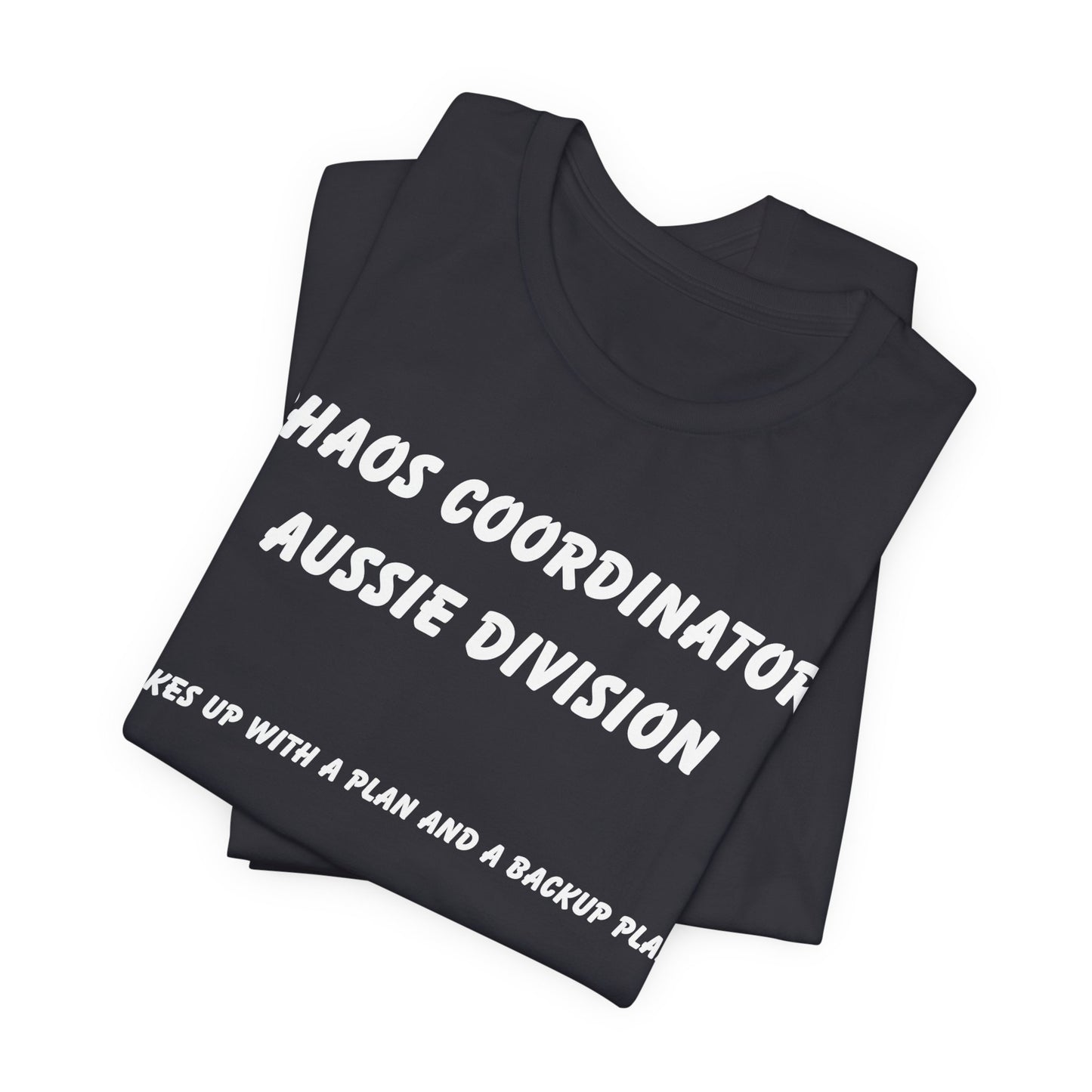 Funny Australian Shepherd T-Shirt – “Chaos Coordinator: Aussie Division” Dog Lover Tee – Herding Humor for Pet Owners