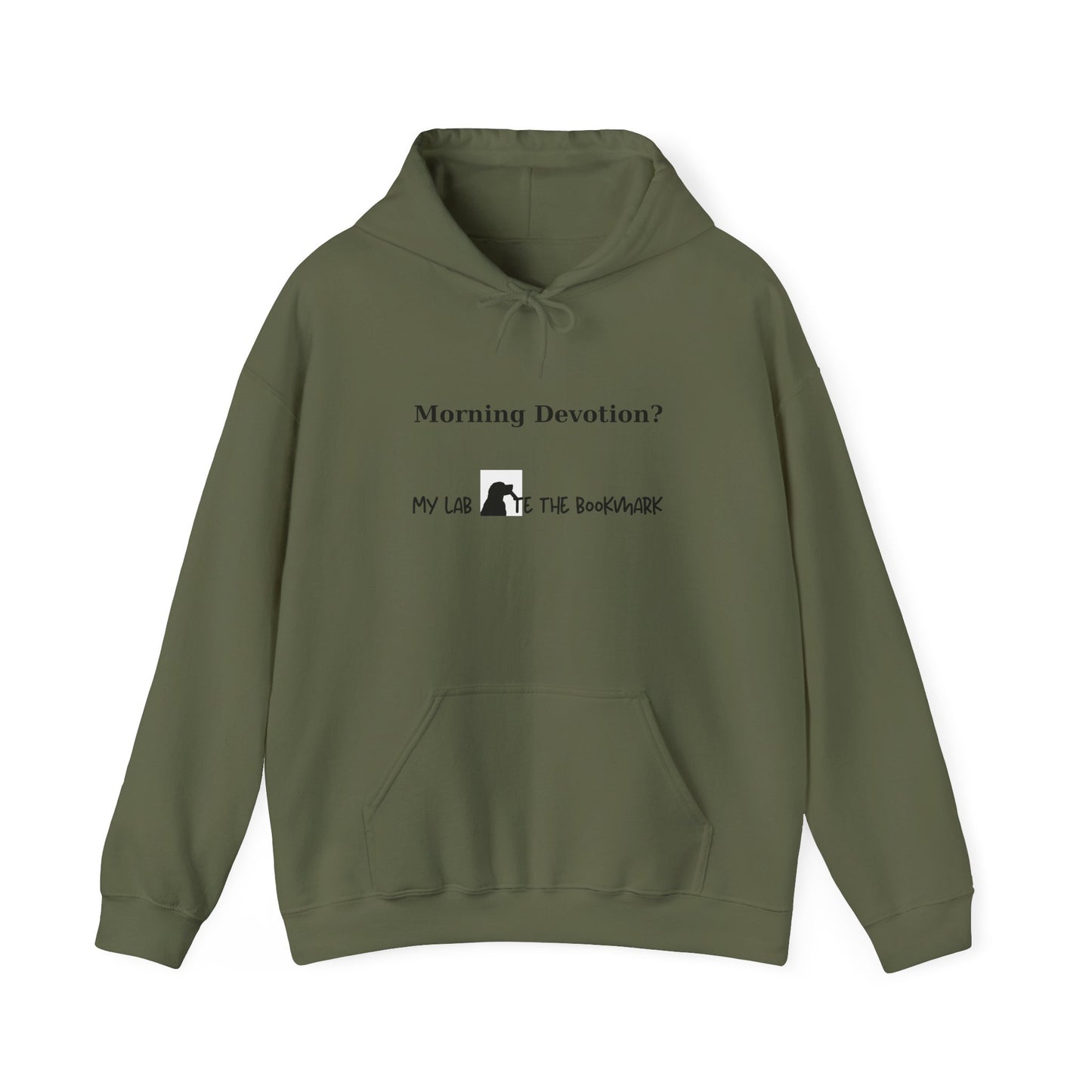 Morning Devotion? My Lab Ate the Bookmark Hoodie – Funny Christian Labrador Sweatshirt