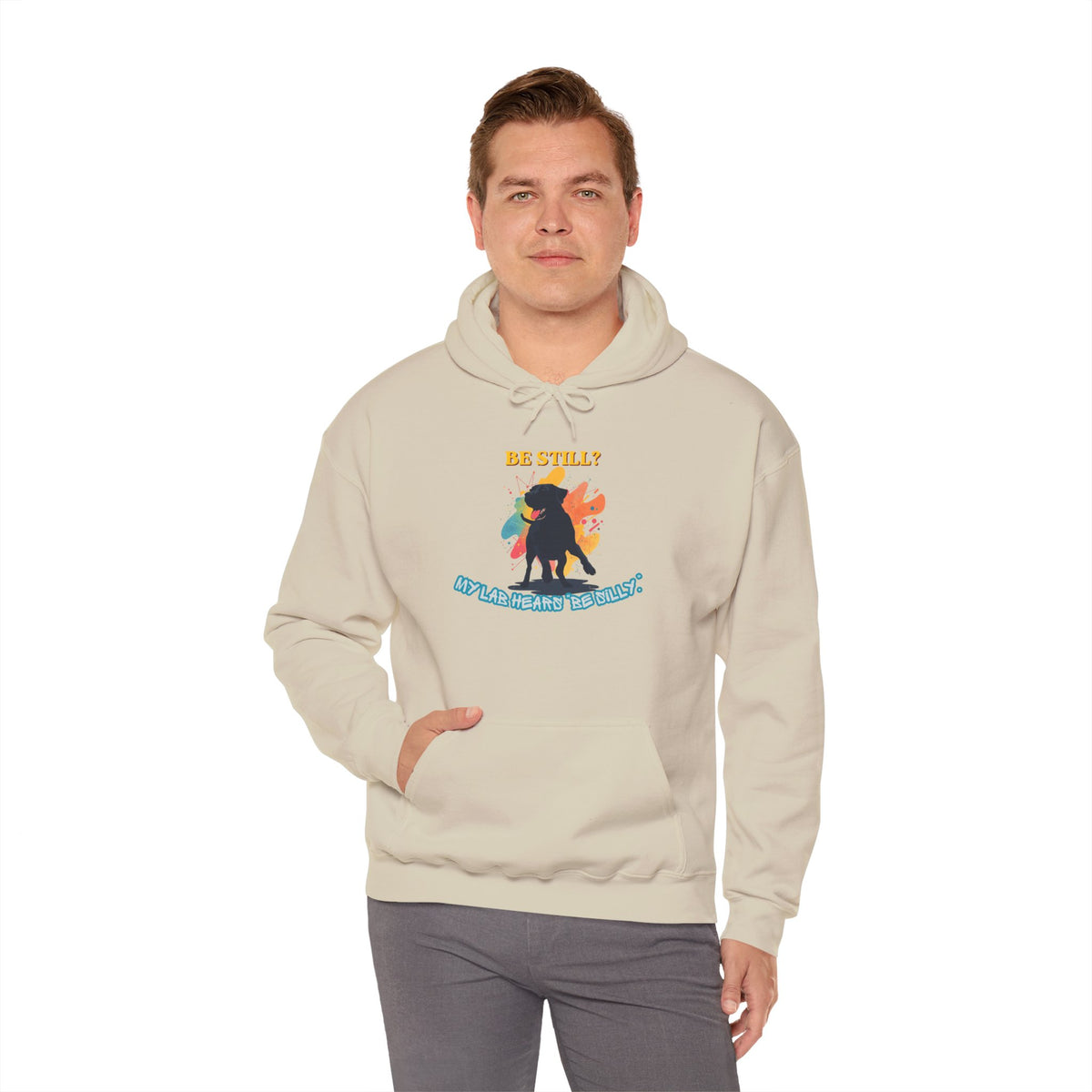 Be Still? My Lab Hears Be Silly Hoodie – Funny Labrador Lover Sweatshirt