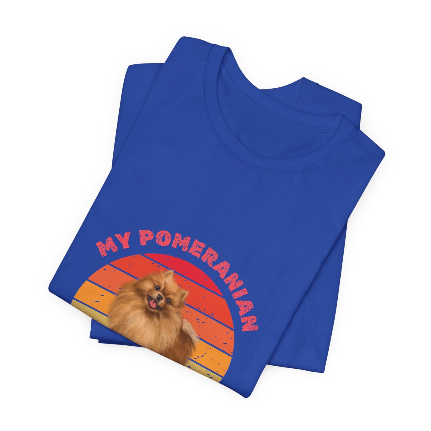Pomeranian Lover Unisex Jersey T-Shirt – Perfect for Playful Pomeranian Owners
