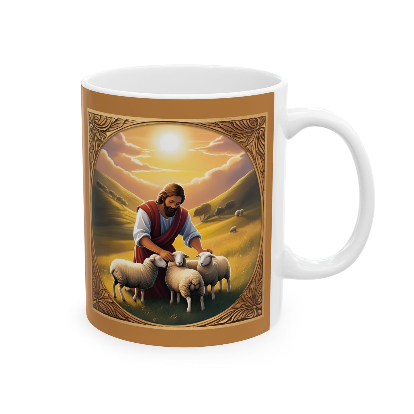 Inspirational Bible Verse Mug - The Lord is My Shepherd - Psalm 23 Christian Motivational Mug