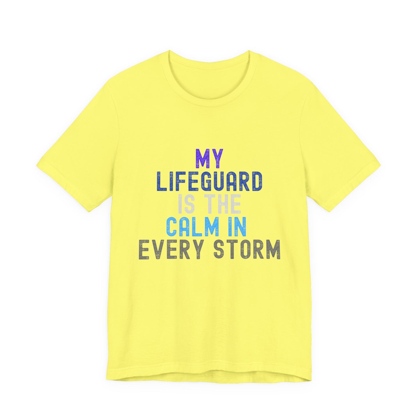 Jesus is Our Lifeguard in Every Storm Unisex Jersey Tee - Finding Peace in Life's Storms