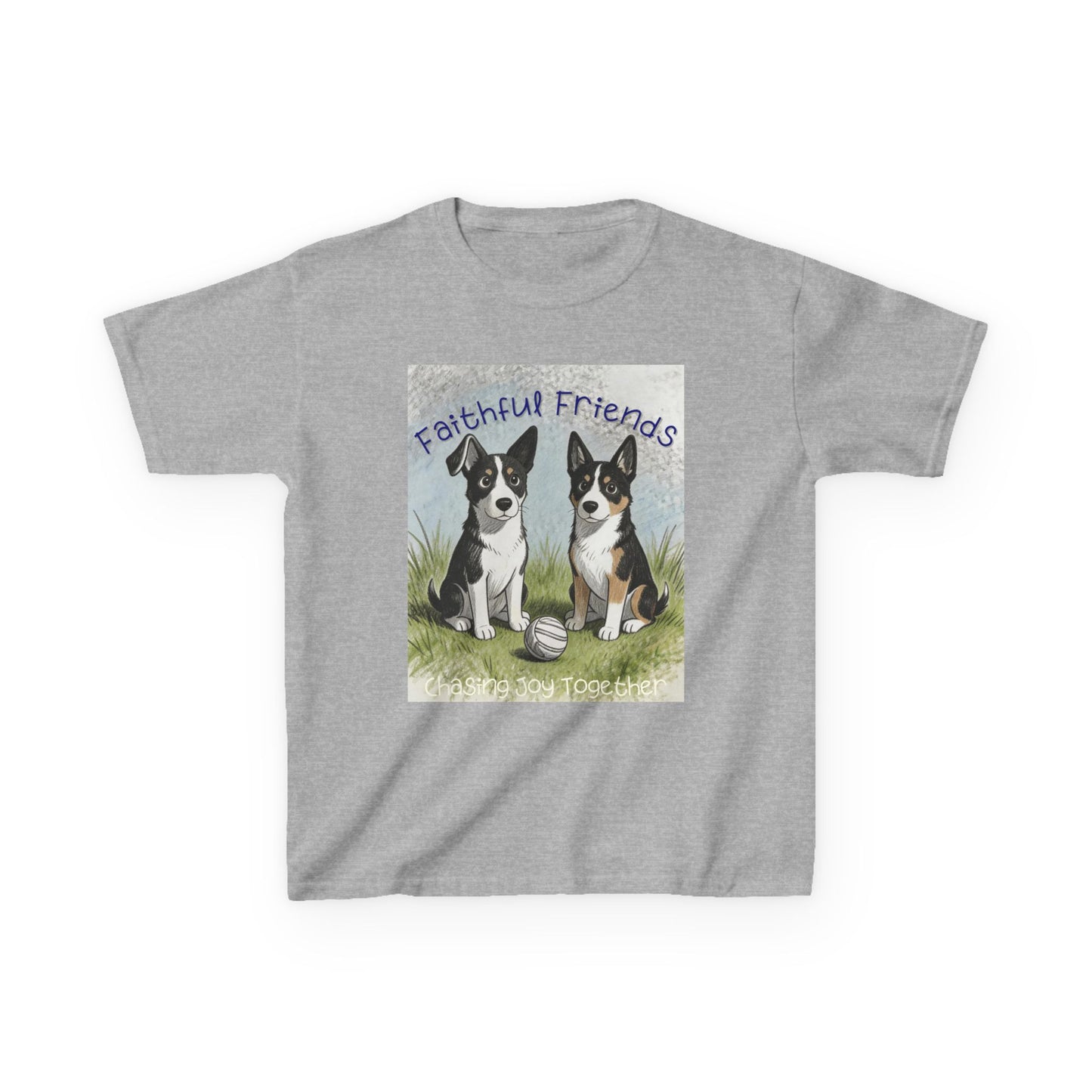 Faithful Friends Kids Christian Dog Shirt | Kid Designed Youth Tee