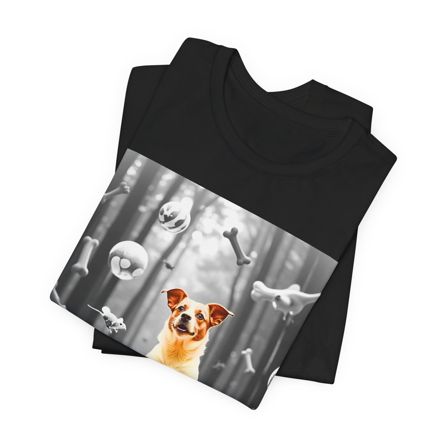 Playful Jack Russell Dog Themed Unisex Jersey T-Shirt - Perfect for Pet Lovers
