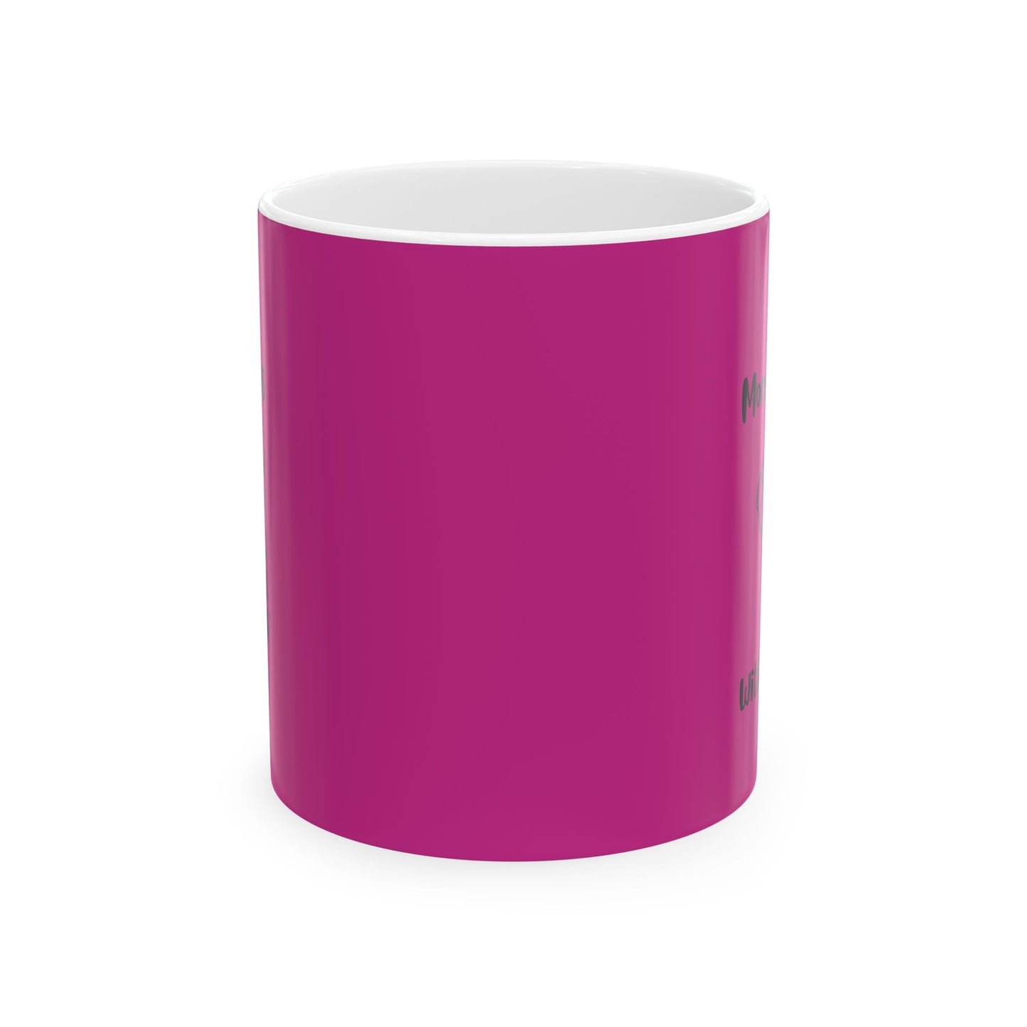 Pink Inspirational Ceramic Mug - Morning Coffee with My Savior - Psalm 119:105