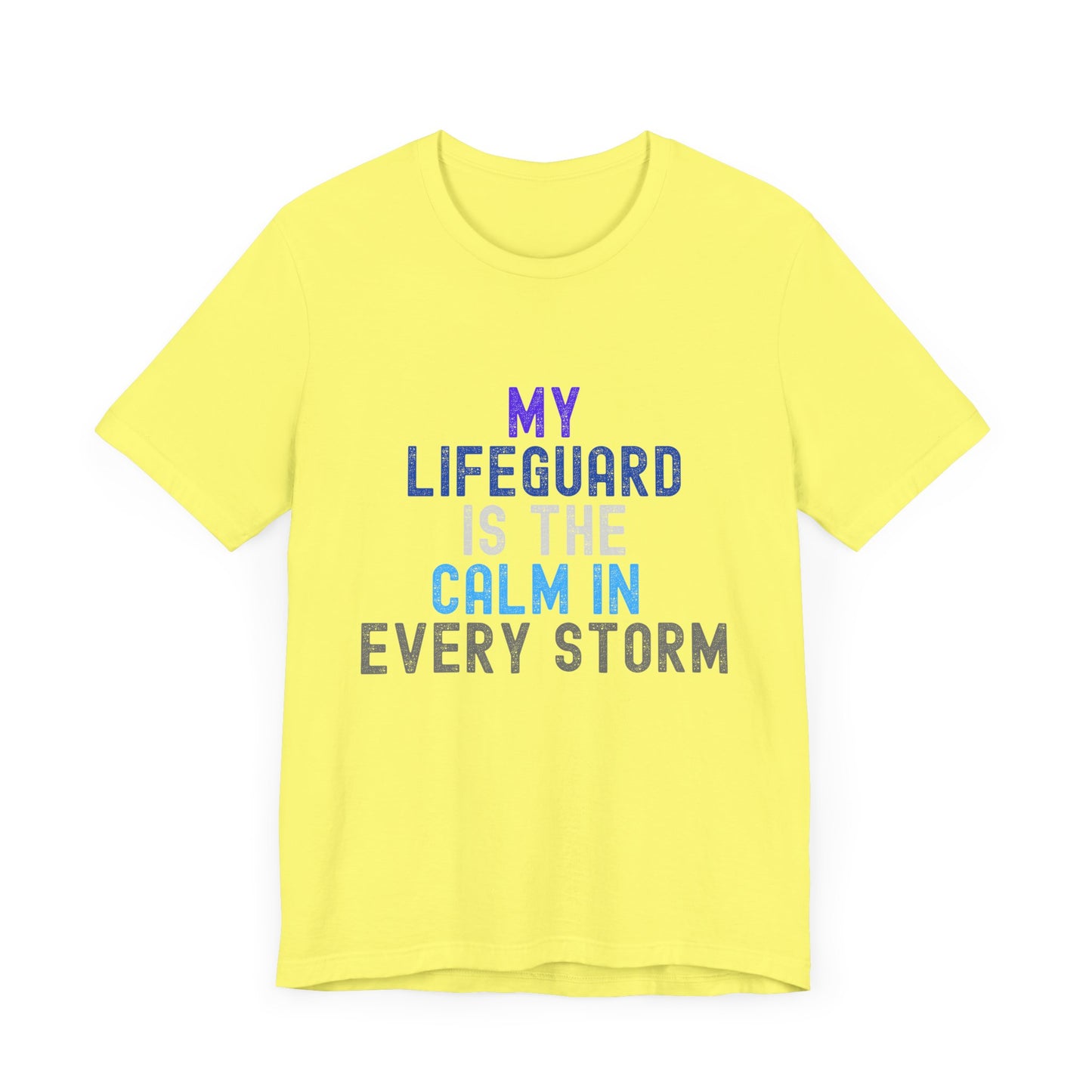 Jesus is Our Lifeguard in Every Storm Unisex Jersey Tee - Finding Peace in Life's Storms