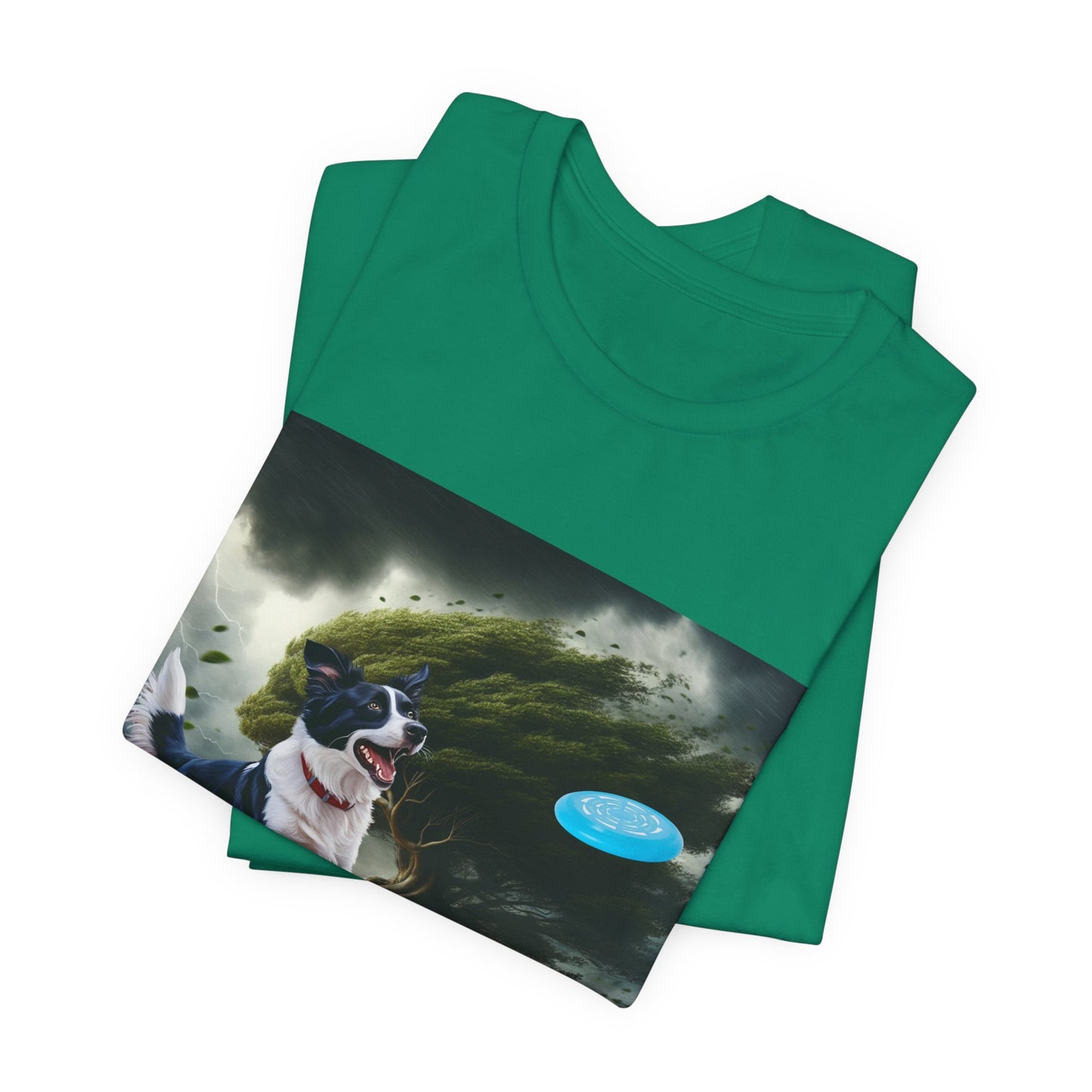 Border Collie Frisbee Obsession Unisex Jersey T-Shirt – Celebrate Intelligence, Agility & High Energy