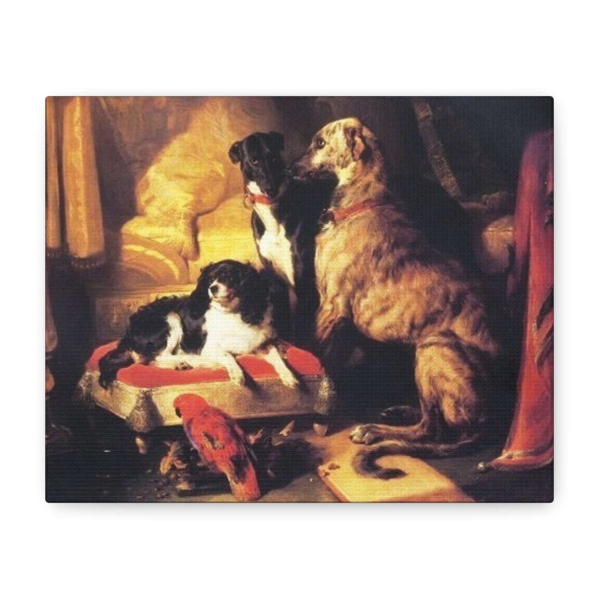Queen Victoria's Favorite Pets - Landseer 1838 | Historical Canvas Art Print