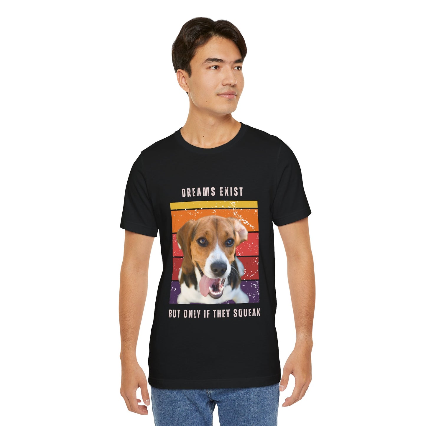 Retro Beagle T-Shirt – “Dreams Exist But Only If They Squeak” Funny Vintage Dog Lover Tee