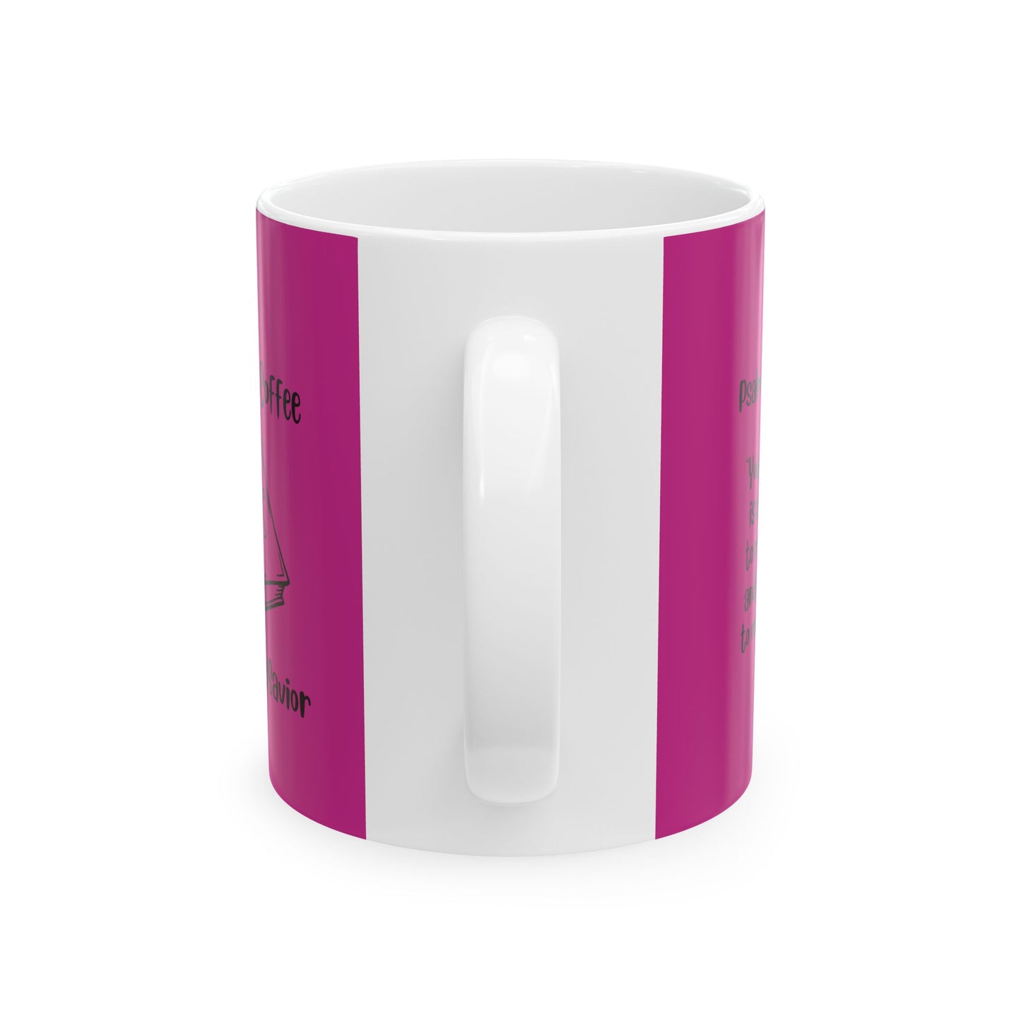 Pink Inspirational Ceramic Mug - Morning Coffee with My Savior - Psalm 119:105