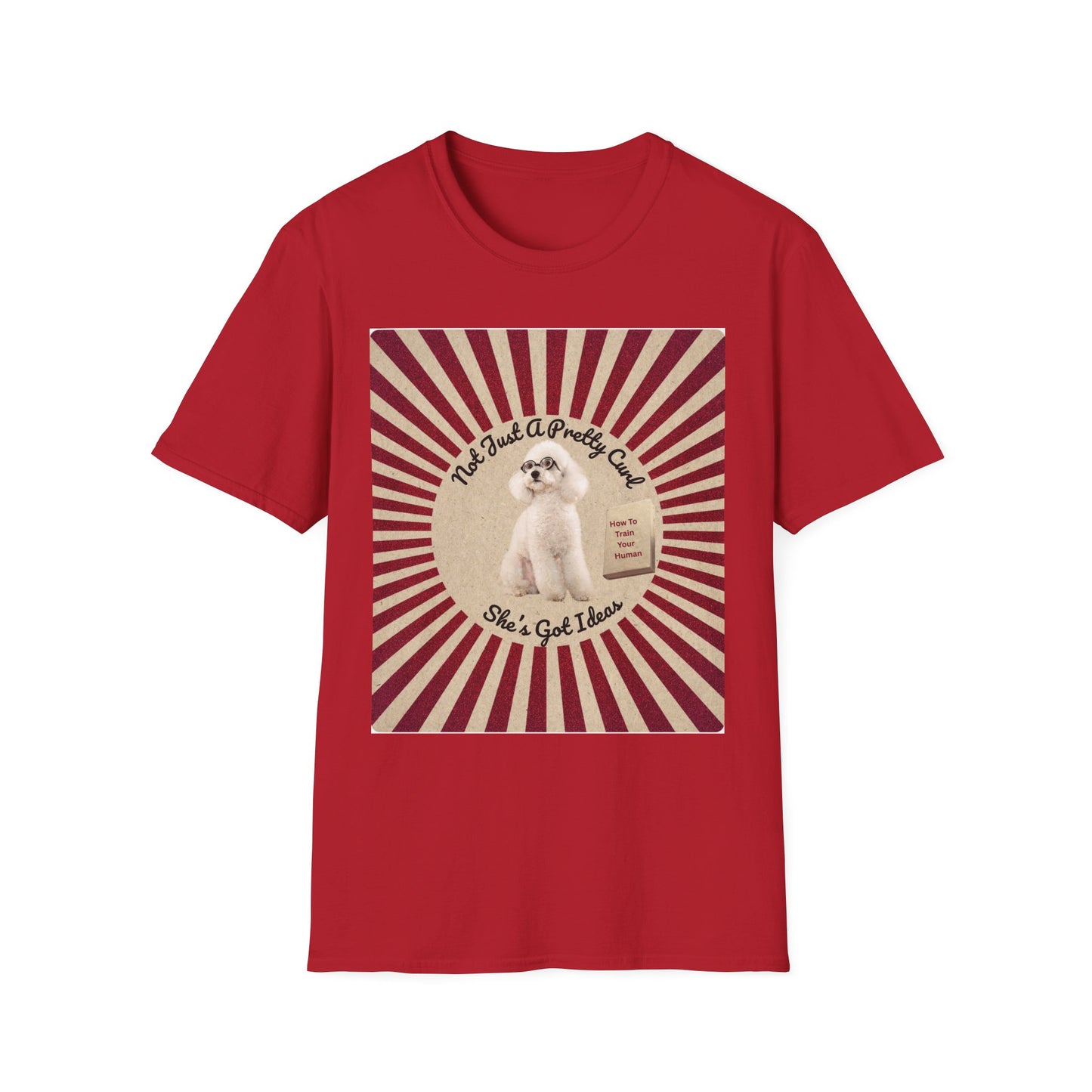 Retro Poodle T-Shirt – "Not Just a Pretty Curl, She's Got Ideas"