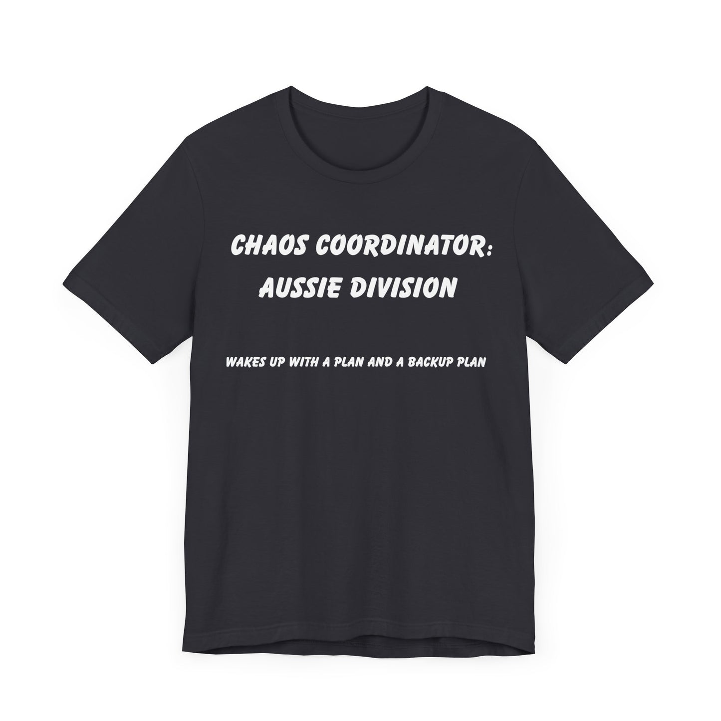 Funny Australian Shepherd T-Shirt – “Chaos Coordinator: Aussie Division” Dog Lover Tee – Herding Humor for Pet Owners