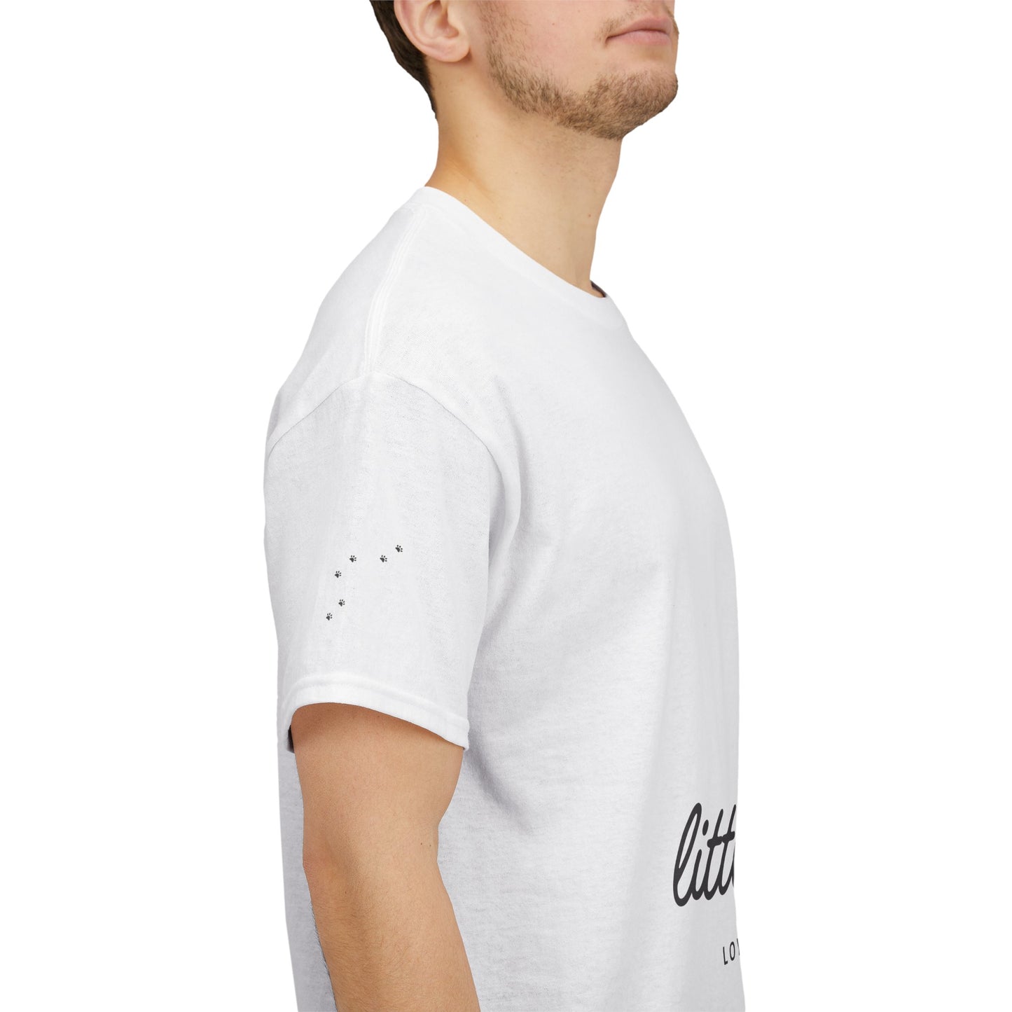 Unisex Heavy Cotton Tee - 'Little Paws, Loyal Hearts' - Perfect for Animal Lovers and Pet Owners