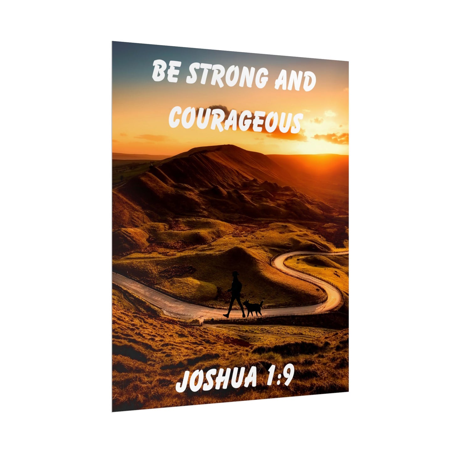 Bible Verse Wall Art Joshua 1:9 Be Strong and Courageous